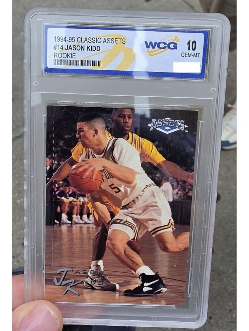 1994-95 Classic Assets Jason Kidd Rookie Card WCG 10 Gem Mint #14